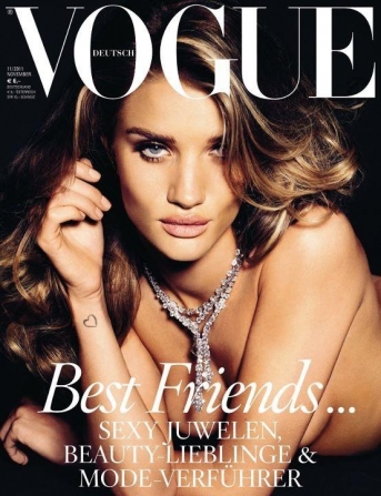 Beautiful Blonde Model Rosie Huntington Whiteley Modeling For The Cover Of Vogue Germany Photographed By Alexi Lubomirski For Vogue Germany High Fashion Editorials