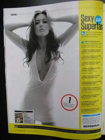 Beautiful Zarzar Model Anicka Pantano Modeling For World Wrestling Entertainment As The Superfan Model Of The Month For The Entire United States
