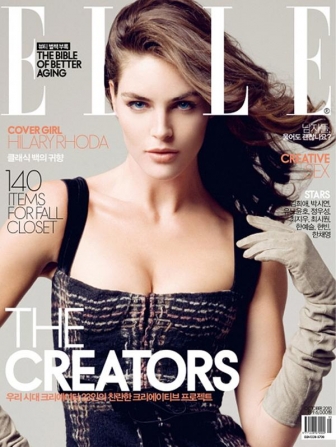 Beautiful Models Hilary Rhoda Modeling For The Cover Of Elle Korea Magazine Photographed By Ryan Yoon For Elle Korea Magazine Editorials