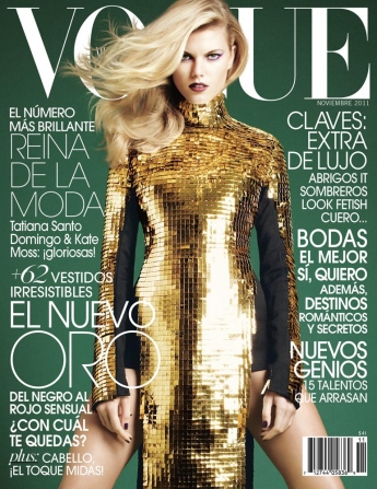 Beautiful Belarusian Blonde Fashion Model Maryna Linchuk Modeling For The Cover Of Vogue Mexico Photographed By David Roemer For The November 2011 Vogue Mexico Magazine Editorial