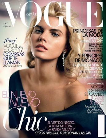 Beautiful Blonde Model Maryna Linchuk Modeling For The Cover Of Vogue Spain Photographed By Vincent Peters For Vogue Spain Magazine Editorials