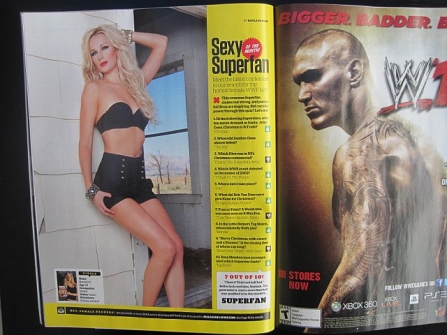 Beautiful Sexy Blonde Model Hannah Flattery Modeling For World Wrestling Entertainment As The Superfan Model Of The Month For The Holiday 2011 Christmas Issue Model Selected By Zarzar Modeling Agency
